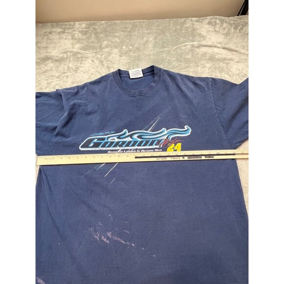 VTG 2004 Chase Authentics Mens Large Blue Jeff Gordon NASCAR Legend Driver Shirt - Picture 4 of 10